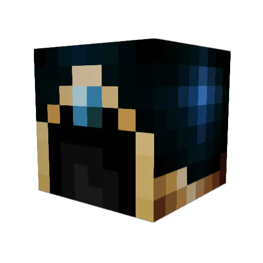 Anonymoosellama Minecraft avatar head, 3D render