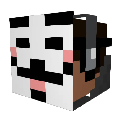 Anonymous702 Minecraft avatar head, 3D render