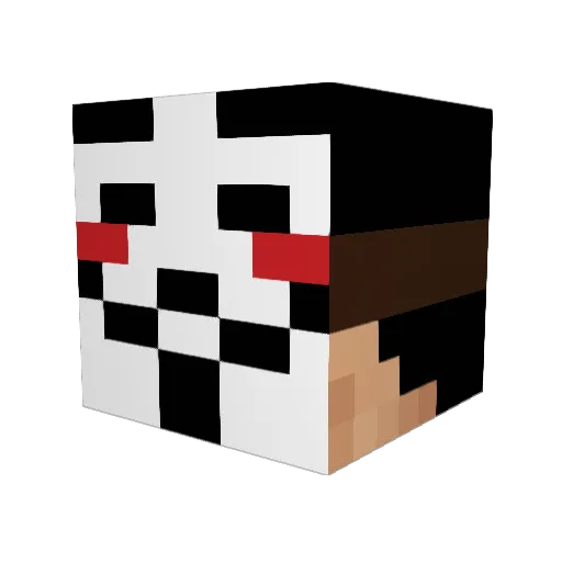 AnonymousCentaur Minecraft avatar head, 3D render