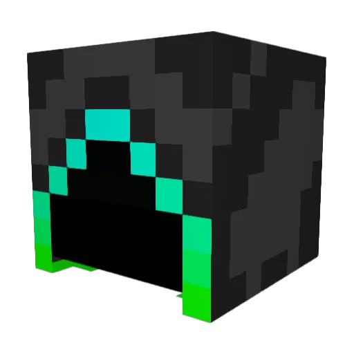 AnonymousDE Minecraft avatar head, 3D render