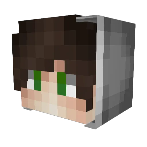 AnonymousPete Minecraft avatar head, 3D render