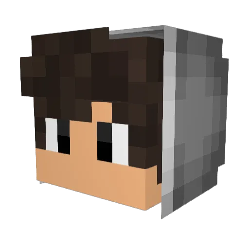 AnoopSingh Minecraft avatar head, 3D render