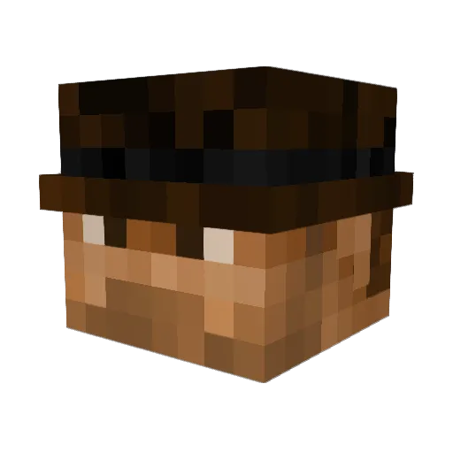 Anophelezz Minecraft avatar head, 3D render