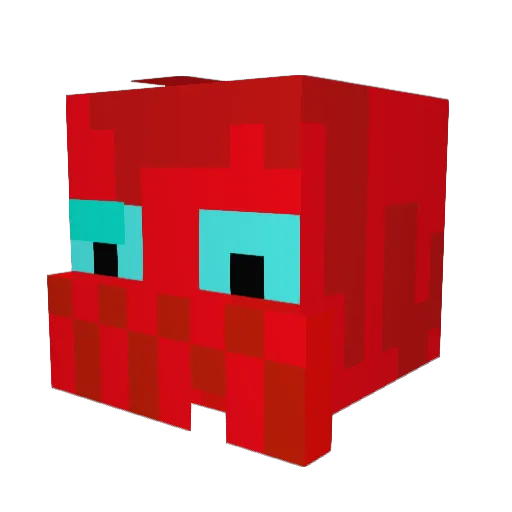 Anoracks Minecraft avatar head, 3D render