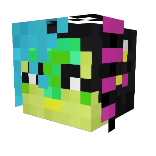 AnotherIllusion Minecraft avatar head, 3D render