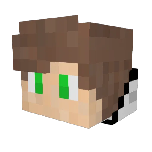 AnotherNyw Minecraft avatar head, 3D render