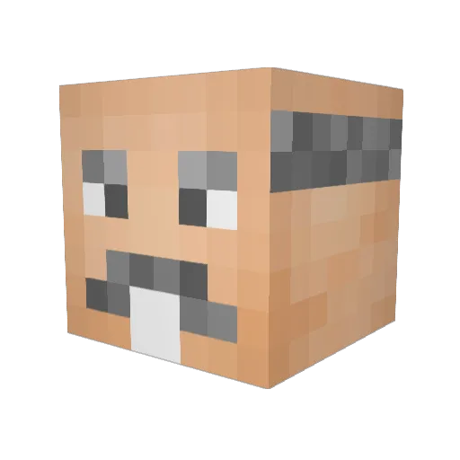 AnotherSuperior Minecraft avatar head, 3D render