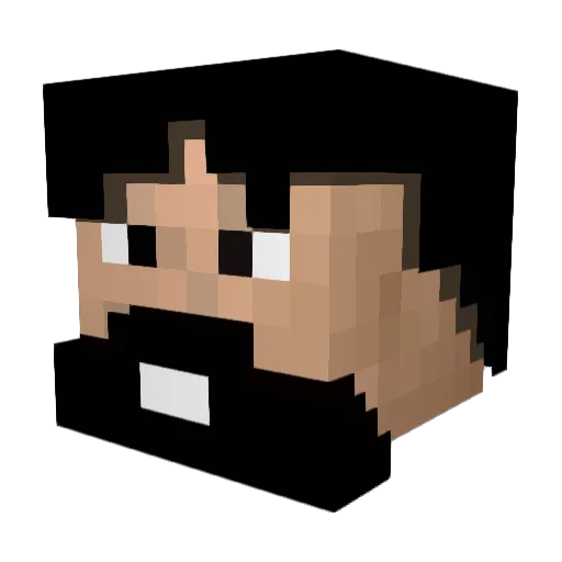 Anothercaptain1 Minecraft avatar head, 3D render