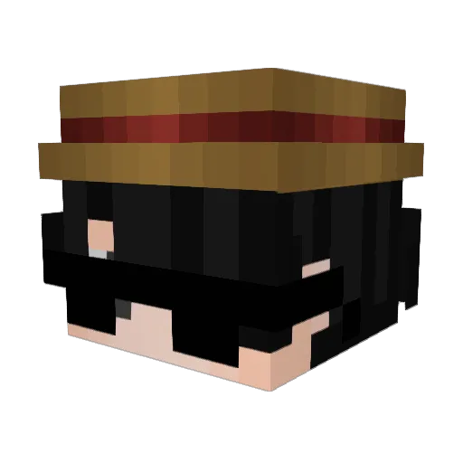 AnotherrOne Minecraft avatar head, 3D render
