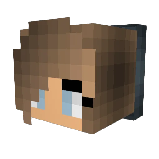 Anouk2135 Minecraft avatar head, 3D render