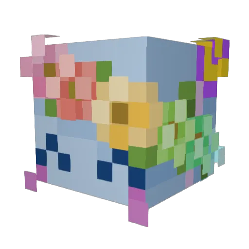 Anovit Minecraft avatar head, 3D render
