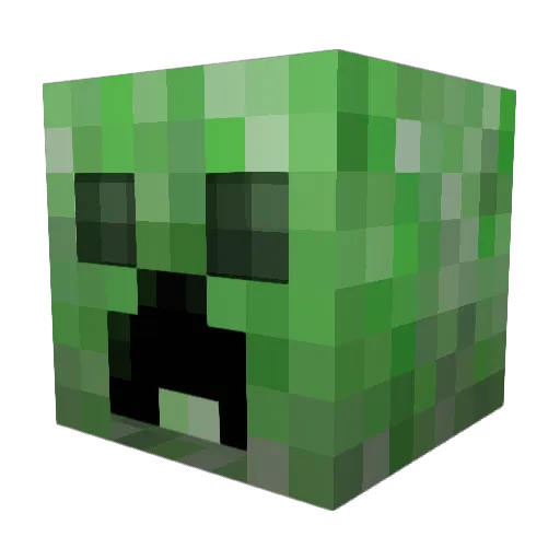Anpher Minecraft avatar head, 3D render