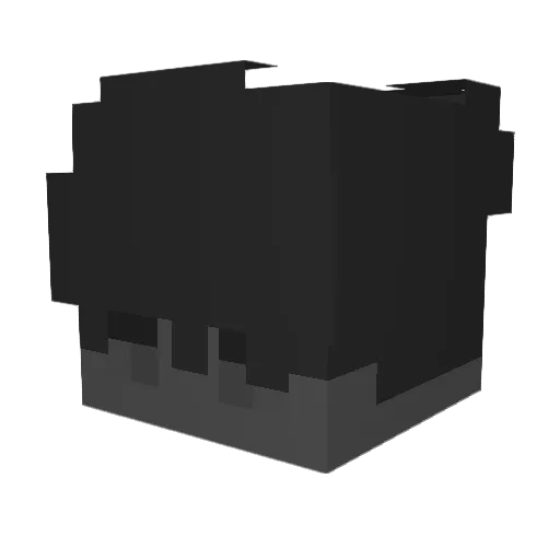 Anreise Minecraft avatar head, 3D render
