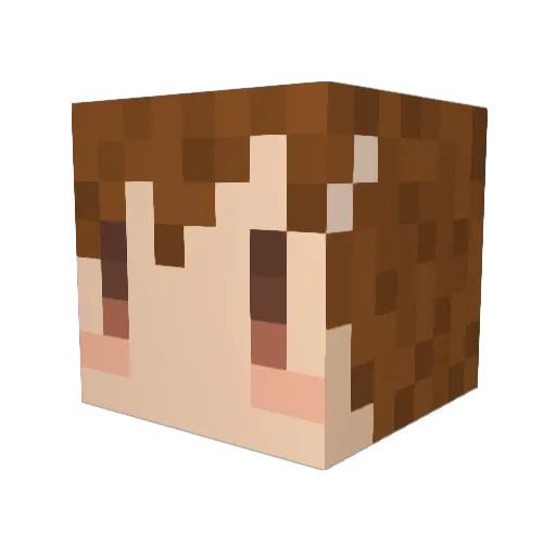 Anri4423 Minecraft avatar head, 3D render
