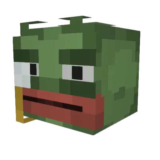 AnrichC Minecraft avatar head, 3D render