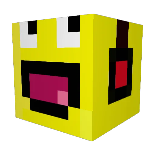 Anromammi Minecraft avatar head, 3D render