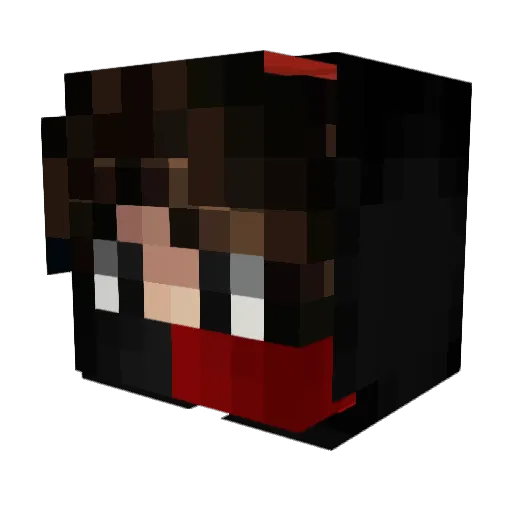 Ansaldo3 Minecraft avatar head, 3D render