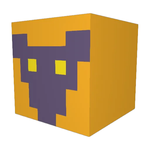 Ansdal Minecraft avatar head, 3D render