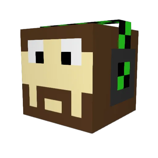 Ansermozzy123 Minecraft avatar head, 3D render