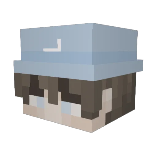 Ansgi Minecraft avatar head, 3D render