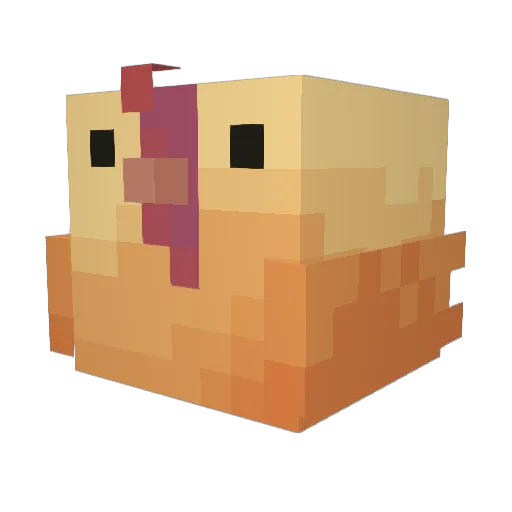 Anshy14 Minecraft avatar head, 3D render