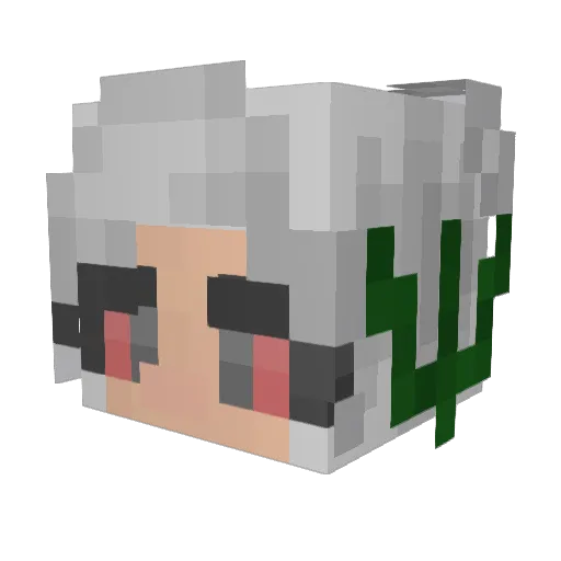 AnsiedadDeMierda Minecraft avatar head, 3D render