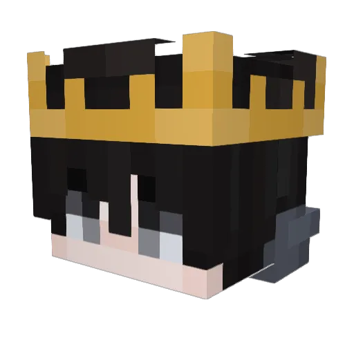 Ansiox_YT Minecraft avatar head, 3D render