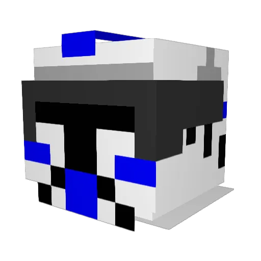 Anstarmus Minecraft avatar head, 3D render