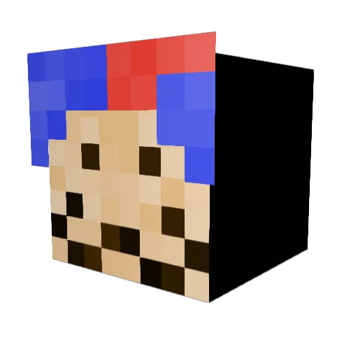 Ansteasy Minecraft avatar head, 3D render