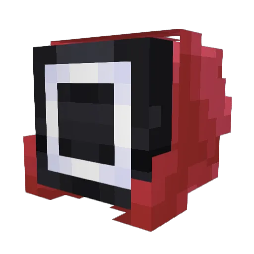 AnswerMan Minecraft avatar head, 3D render