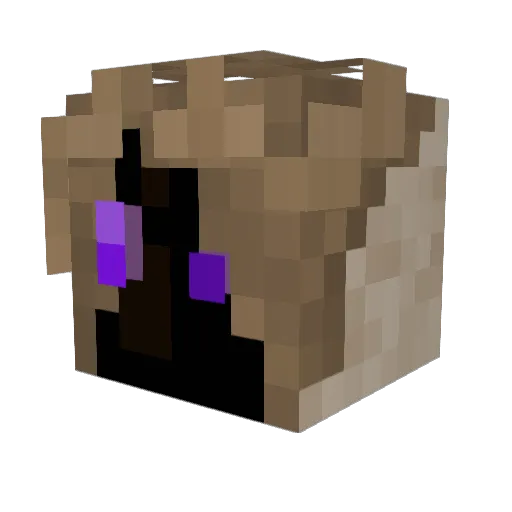Anszat Minecraft avatar head, 3D render