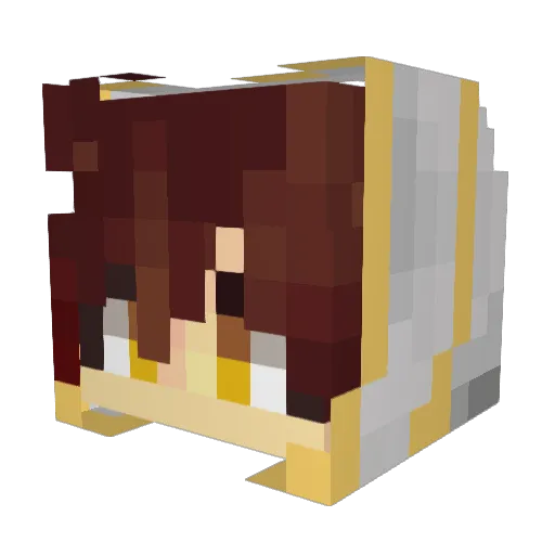 Ant01n3ee Minecraft avatar head, 3D render