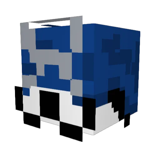 Ant0siak Minecraft avatar head, 3D render