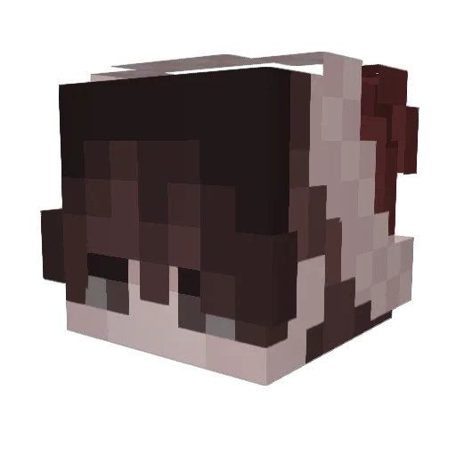 Ant1IIIka Minecraft avatar head, 3D render