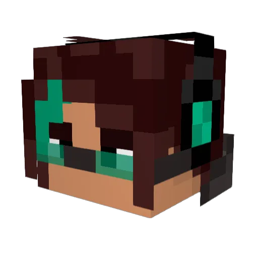 Ant1Inf1nity Minecraft avatar head, 3D render