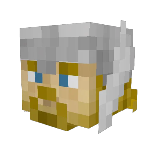 AntEaterWins Minecraft avatar head, 3D render