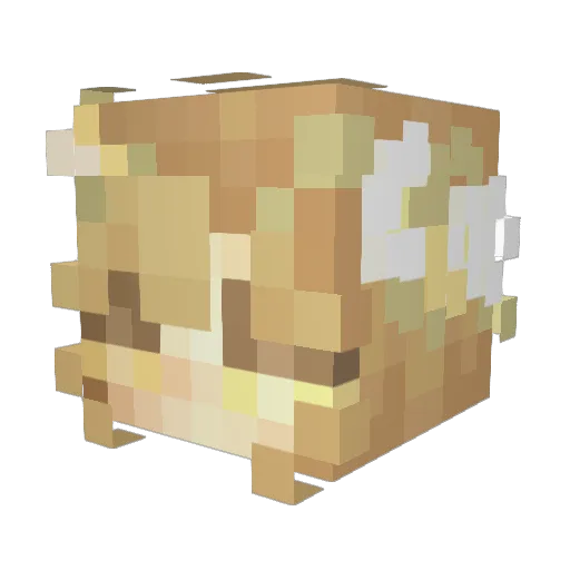 AntIxRose Minecraft avatar head, 3D render