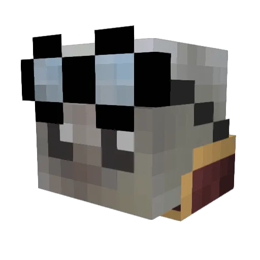 AntJGreco Minecraft avatar head, 3D render