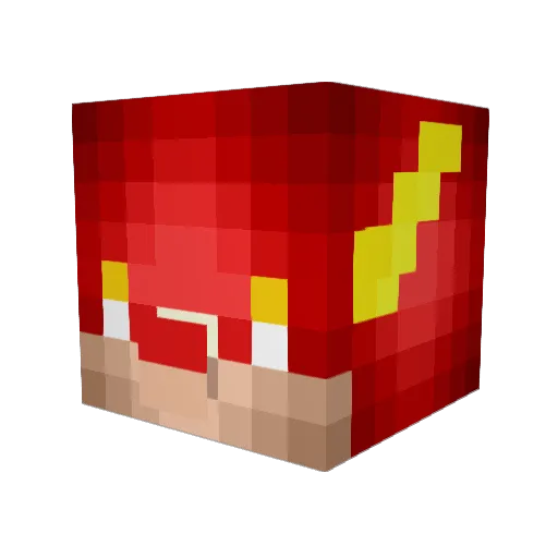 AntMan1687 Minecraft avatar head, 3D render