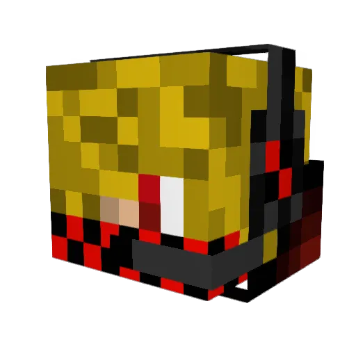 AntPG7 Minecraft avatar head, 3D render