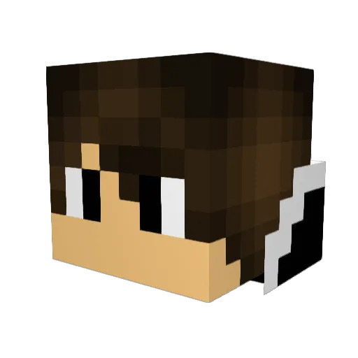 AntPlasma Minecraft avatar head, 3D render