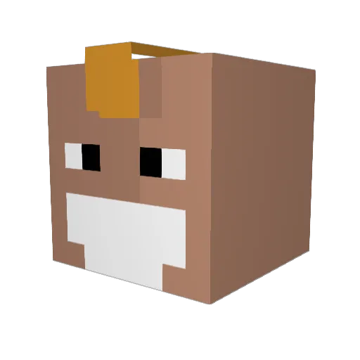 AntZan4ik Minecraft avatar head, 3D render