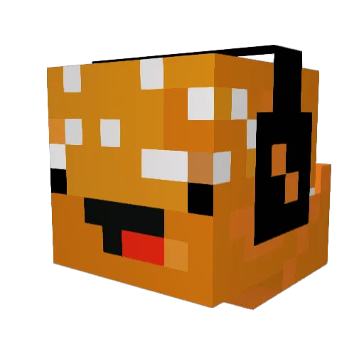 Antae Minecraft avatar head, 3D render