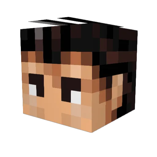 Antarcticite_47 Minecraft avatar head, 3D render