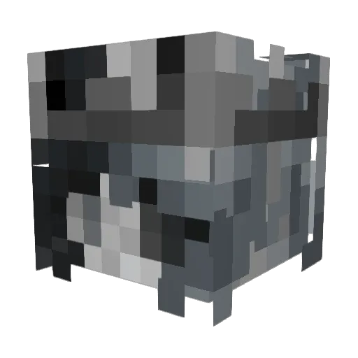 Antarcvv Minecraft avatar head, 3D render