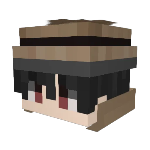 Antarester Minecraft avatar head, 3D render