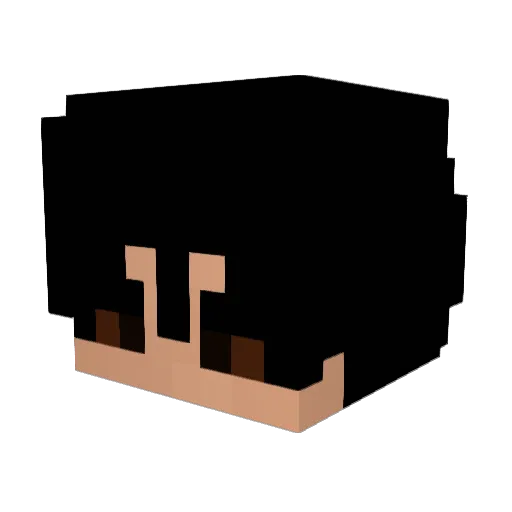 Antarica Minecraft avatar head, 3D render