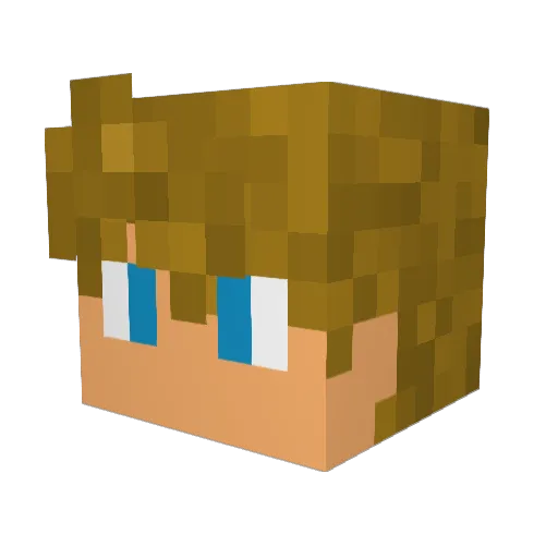 Antarondol Minecraft avatar head, 3D render