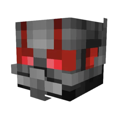 Antblu3 Minecraft avatar head, 3D render