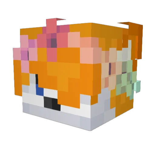 AntePlayz Minecraft avatar head, 3D render
